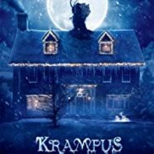 Krampus movie poster showing scary house