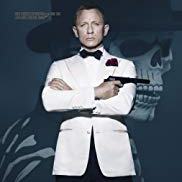 Spectre star Daniel Craig as James Bond in white tuxedo jacket holding a gun in his right hand with arms crossed