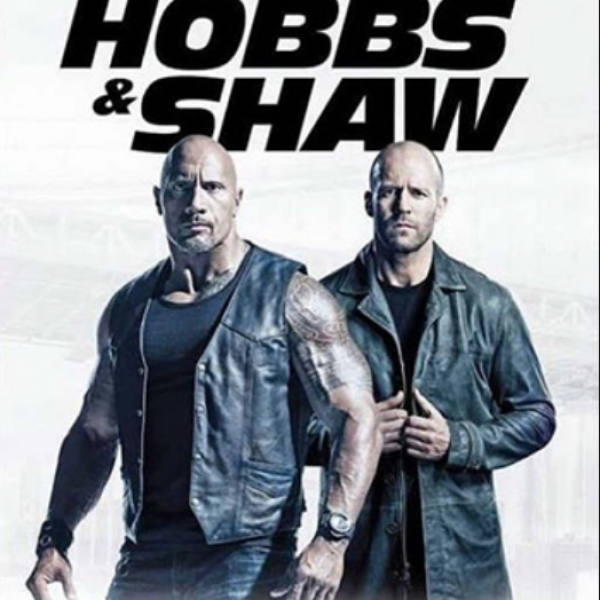 Hobbs & Shaw with the two characters 3/4 shot