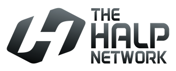 The Halp Network, with a hexagonal shaped logo